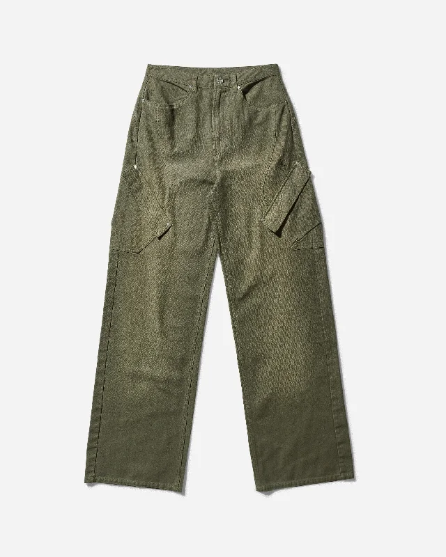 Women's Travis Scott Cargo Pants Khaki Stylish Casual Pants