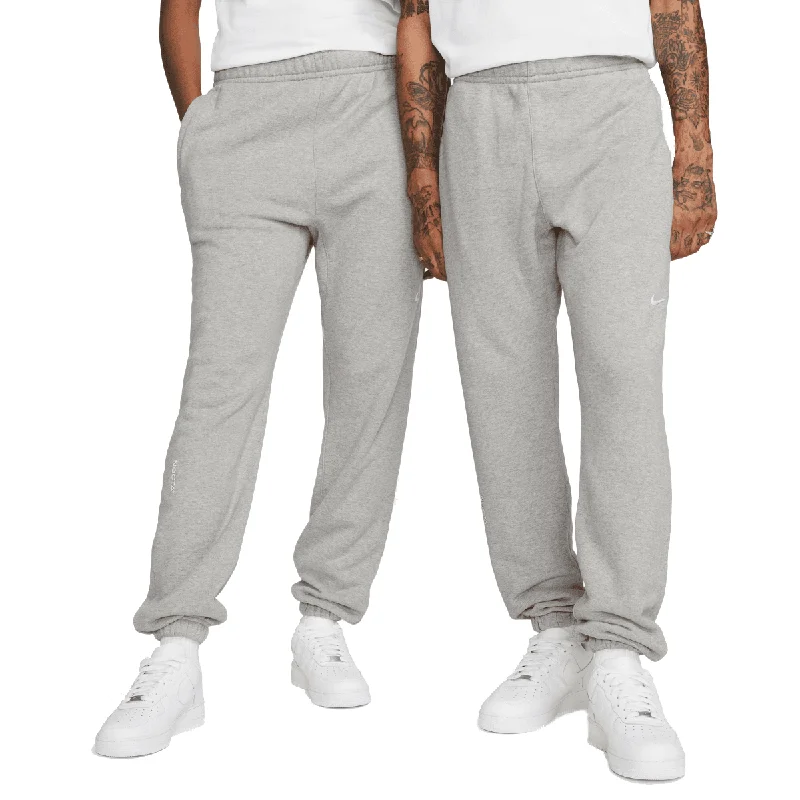 + NOCTA Fleece Basketball Pants 'Grey' Relaxed High-Waist Trousers