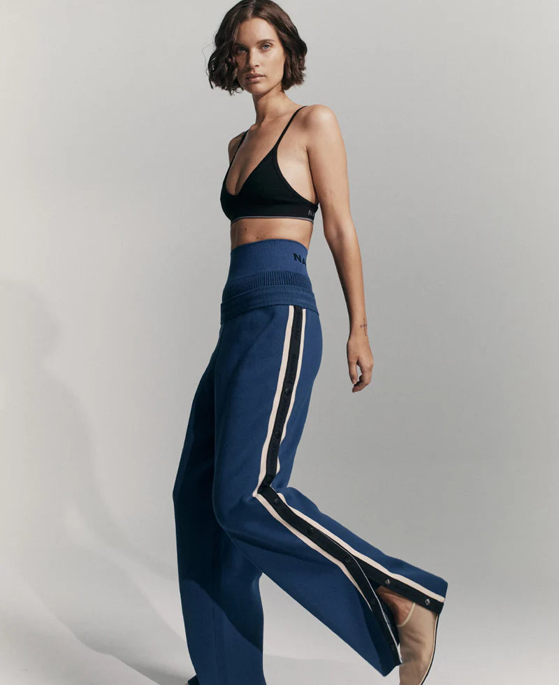 SIDE SNAP PANT - OCEAN High-Waist Yoga Pants