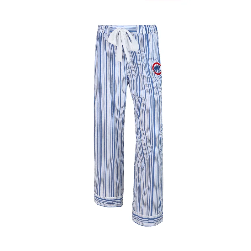 Chicago Cubs Ladies Royal Principle Pants Comfortable Wide-Leg Pants