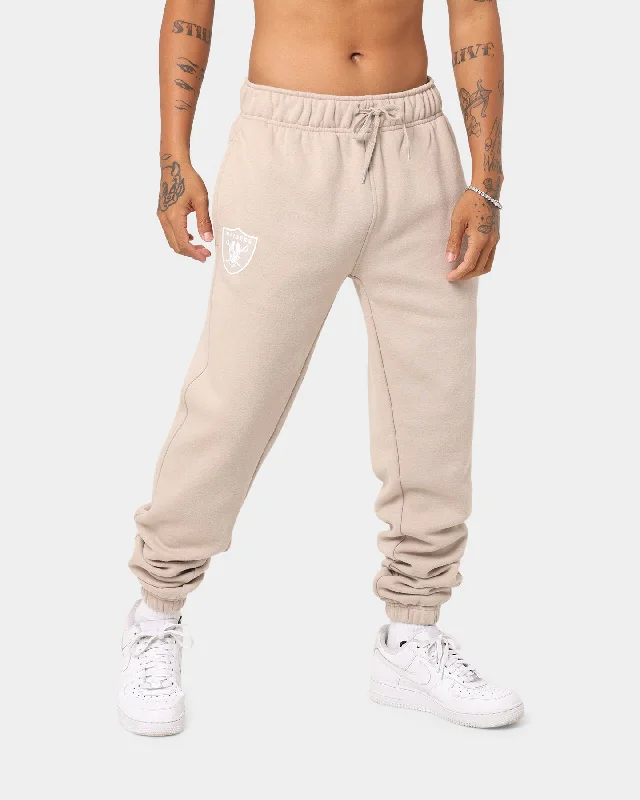 New Era Las Vegas Raiders Track Pants Khaki Chic Faux Leather Pants