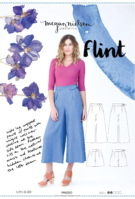 Flint Pants and Shorts - Sewing Pattern | Megan Nielsen Formal Wide-Leg Pants