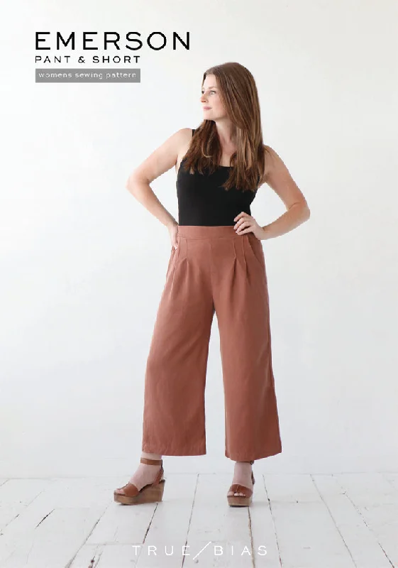 Emerson Pant / Short - Sewing Pattern | True Bias Cozy Jogger Leggings