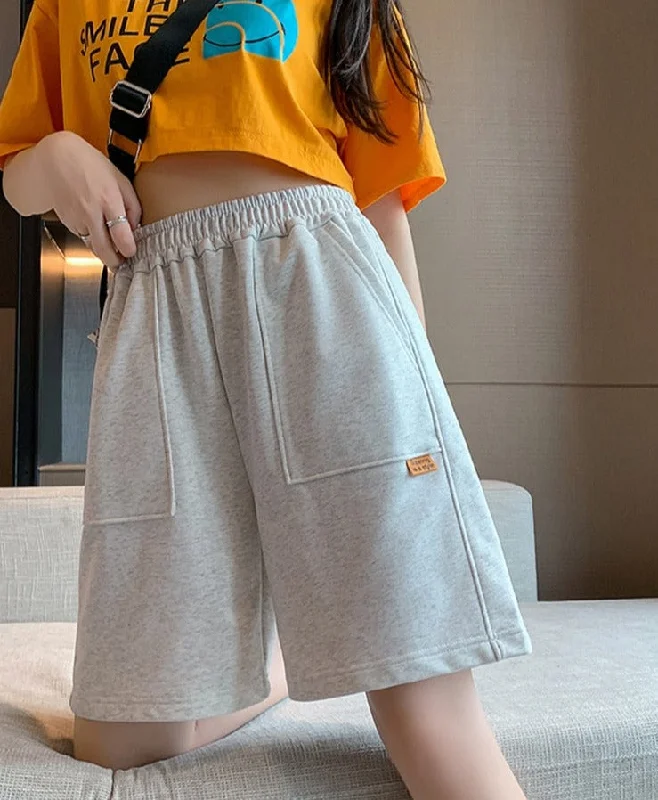 Wjczt Sport Casual Shorts for Women Summer Loose Boyfriends Korean Shorts High Waist Thin Wide Leg Straight Short Pants Female Fashionable Jogger Pants