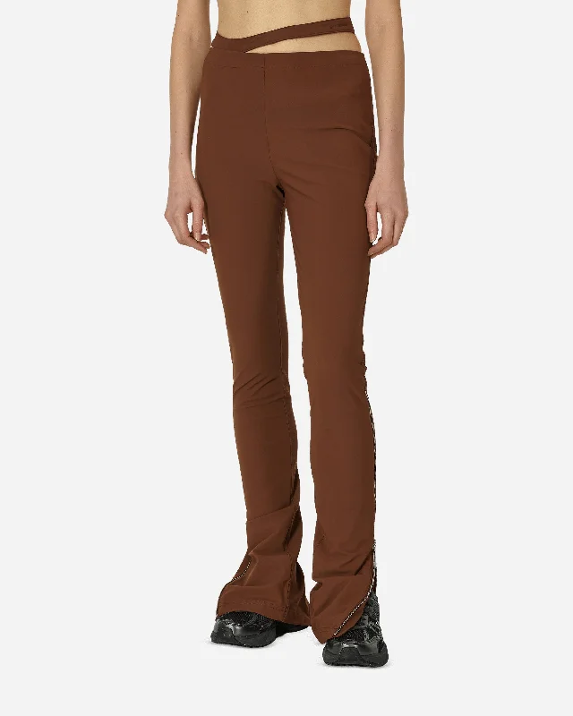JACQUEMUS Asymmetrical Pants Cacao Wow Elegant Dress Pants