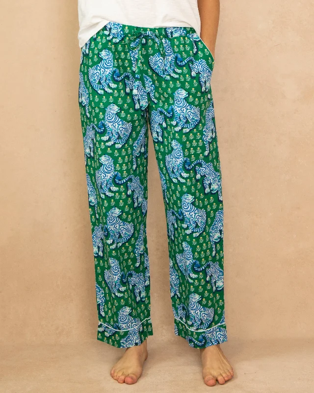 Tiger Queen - PJ Pants - Jade Slim-Fit Leggings