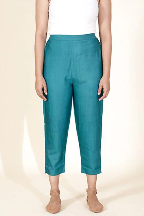 Tara Tussar Cotton Straight Pant Trendy Wide-Legged Trousers