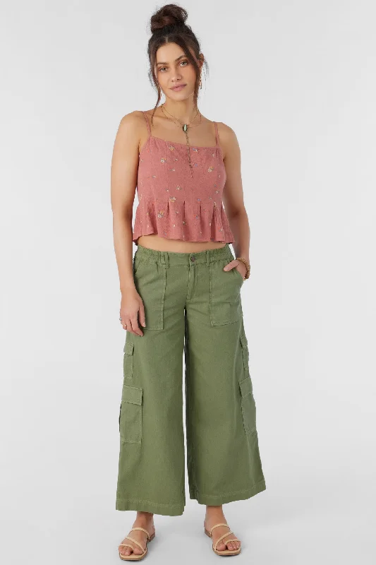 BREXTON CARGO PANT Elegant Palazzo Trousers