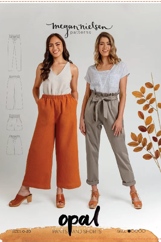 Opal Pants & Shorts - Sewing Pattern | Megan Nielsen Classic Pleated Pants