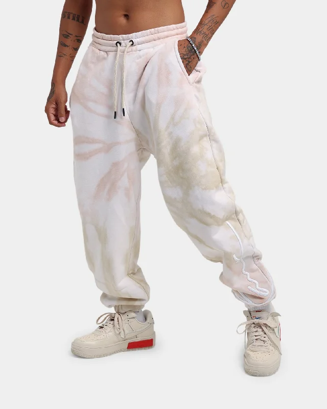 Karl Kani Signature Tie Dye Pants Light Sand Comfortable Denim Pants