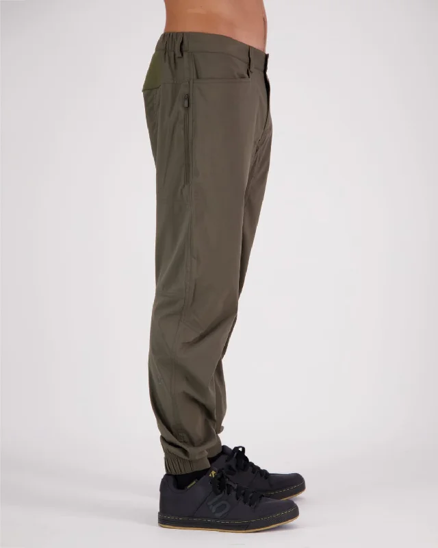 Virage Bike Pants - Olive Night Relaxed Fit Trousers