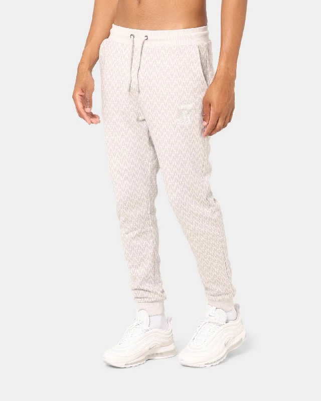 Sik Silk Messi x SikSilk Monogram Cuff Track Pants Grey Classic Stretch Pants