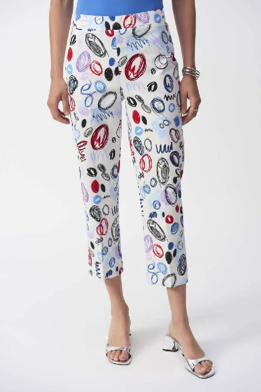 Millennium Abstract Print Crop Pants in Vanilla Multi 251221 by Joseph Ribkoff Comfortable Maternity Pants Millennium Abstract Print Crop Pants in Vanilla Multi 251221 by Joseph Ribkoff Comfortable Maternity Pants