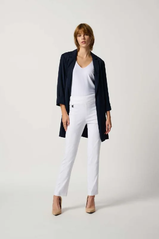 Slim Ankle Length Pant 201483NOS in Black, White & Navy by Joseph Ribkoff Casual Skinny Fit Pants