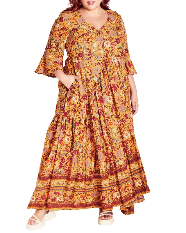 Valerie Border Dress | Peachy Moment
