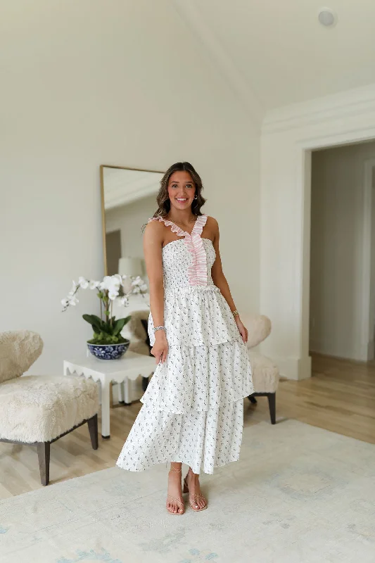 Georgia Ann Dress - White Floral