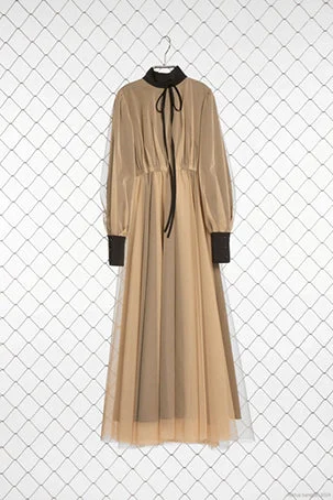Venera Arapu Black Soft Dream Tulle Dress