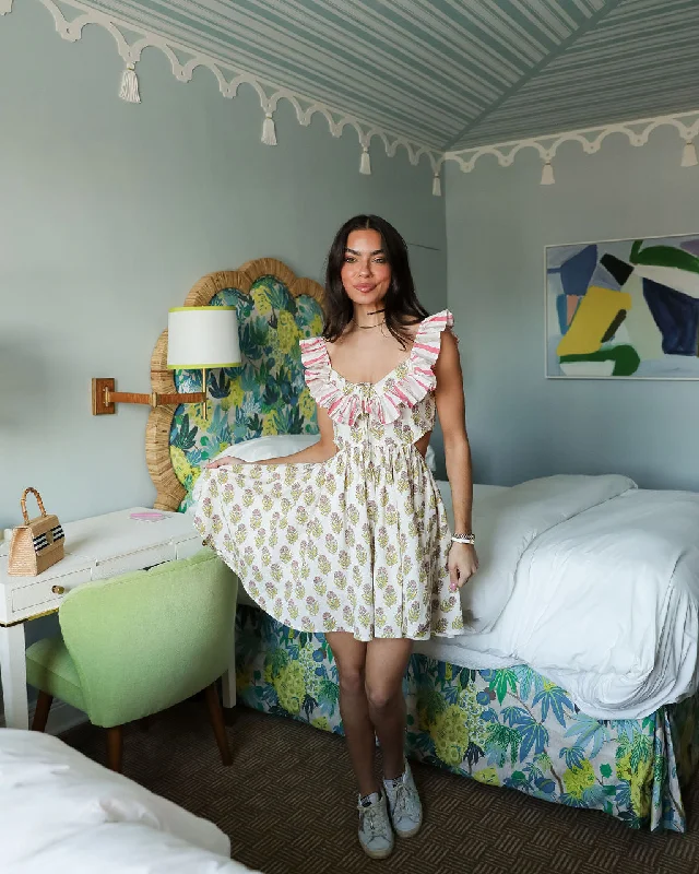 Billie Dress - Green Floral