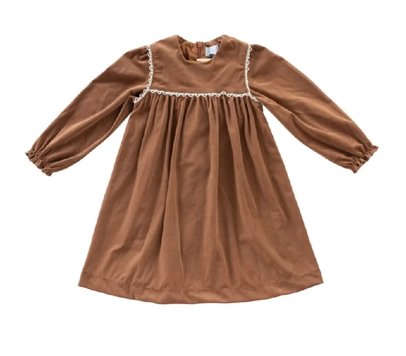 Klai Camel Velvet Dress