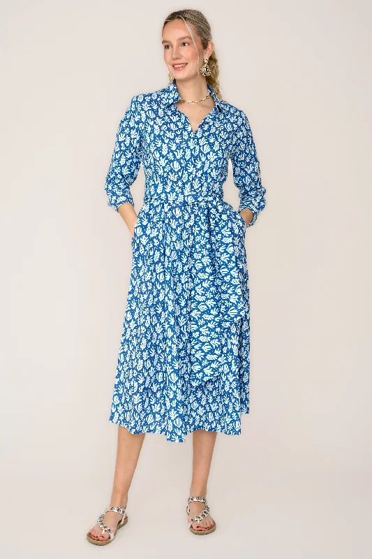 *PRE-ORDER - Coming Soon* Cotton Marigold Dress in Sea Fern