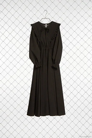 Venera Arapu Black Ivy Pitch Dress