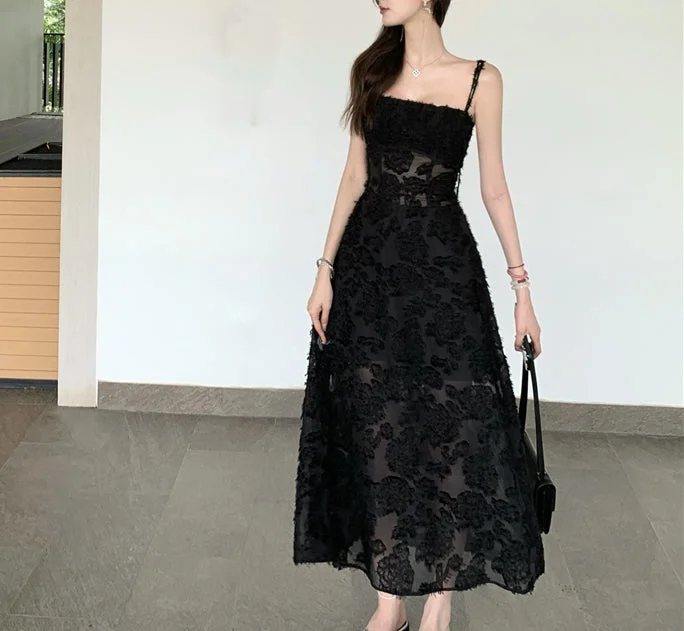 Ethereal dress (ready stock in black (XS)/ 2 colours)
