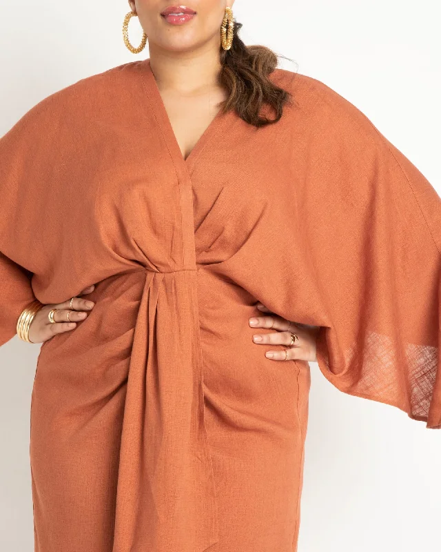 Draped Linen Dress | Chutney