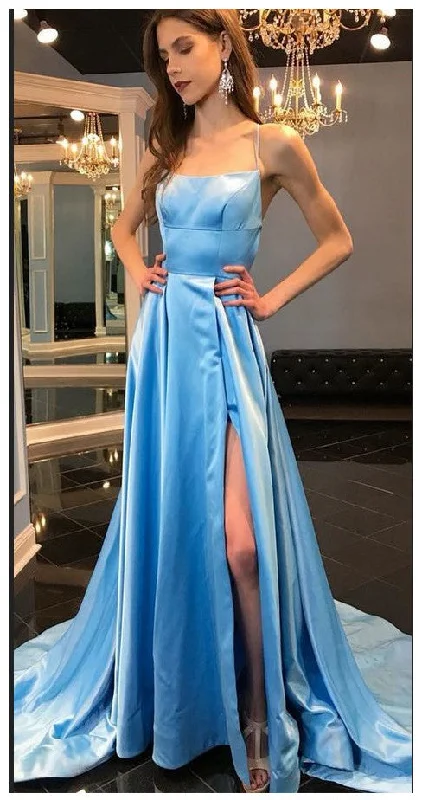 Long Prom Dress,Women Party Gowns,Blue Formal Gowns,Straps Prom Dresses,Split Prom Dress,DS4268 Long Prom Dress,Women Party Gowns,Blue Formal Gowns,Straps Prom Dresses,Split Prom Dress,DS4268