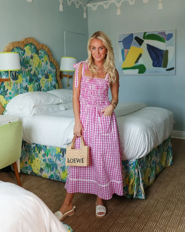 Angelica Dress - Pink Gingham (PREORDER)
