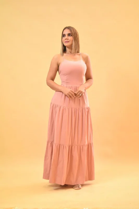 Let's Go Maxi Dress Elegant Pleated Maxi Dress