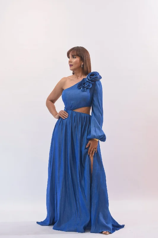 The First Time Maxi Dress Blue Chic Sleeveless Maxi Dress