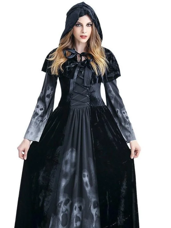 Winter Women Dress Halloween Cosplay Costume Vintage Witch Long Sleeve Maxi Dress Bandage Gothic Dresses vestidos mujer Chic Off-Shoulder Maxi Dress Winter Women Dress Halloween Cosplay Costume Vintage Witch Long Sleeve Maxi Dress Bandage Gothic Dresses vestidos mujer Chic Off-Shoulder Maxi Dress