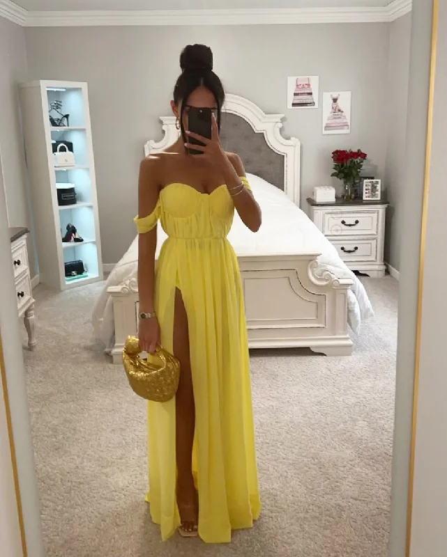 YELLOW MAXI DRESS Fashionable Sleeveless Maxi Dress