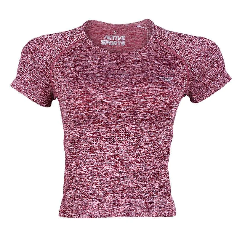 Active T-Shirts V-Neck T-Shirt Long Sleeve Cotton