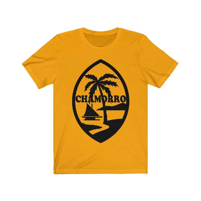 Chamorro Palms Unisex Tee Denim Fabric Leather Fabric Suede Fabric