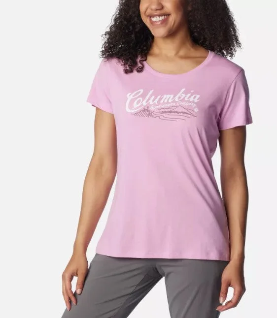Columbia Daisy Days SS Graphic Tee Spandex Blend Rayon Blend Denim Blend