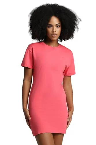 FOREVER 21 women's Cotton T-Shirt Mini Casual Dress (602589_Pink Layered Multi-layer Single Layer FOREVER 21 women's Cotton T-Shirt Mini Casual Dress (602589_Pink Layered Multi-layer Single Layer