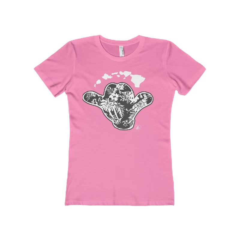 Hawaii Shaka Tee Zippered Front Buttoned Front Snap Front