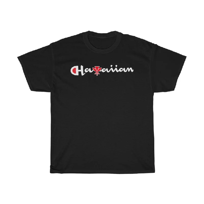 Hawaiian Kanaka  Tee Thin T-Shirt Open Front Quick Dry