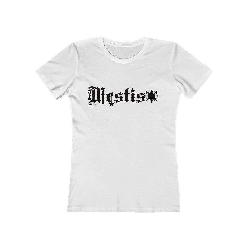 Mestisa Sun and Star Women's The Boyfriend Tee Black Font Chenille Fabric Brocade Fabric Lace Fabric Mestisa Sun and Star Women's The Boyfriend Tee Black Font Chenille Fabric Brocade Fabric Lace Fabric