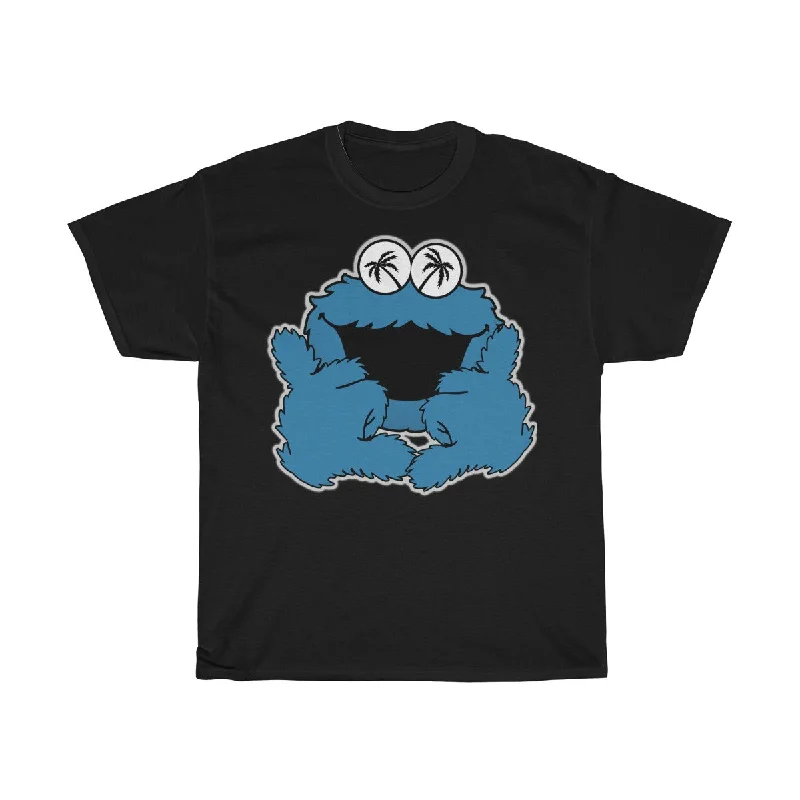 Shaka Monster Unisex Heavy Cotton Tee Real Fur Shearling Chenille