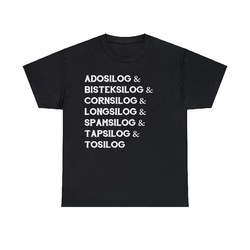 Silog Tee Philippines Unisex Heavy Cotton Tee Spandex Blend Rayon Blend Denim Blend
