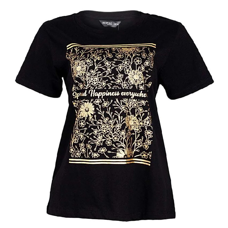 Casual T-Shirts Chenille Brocade Lace