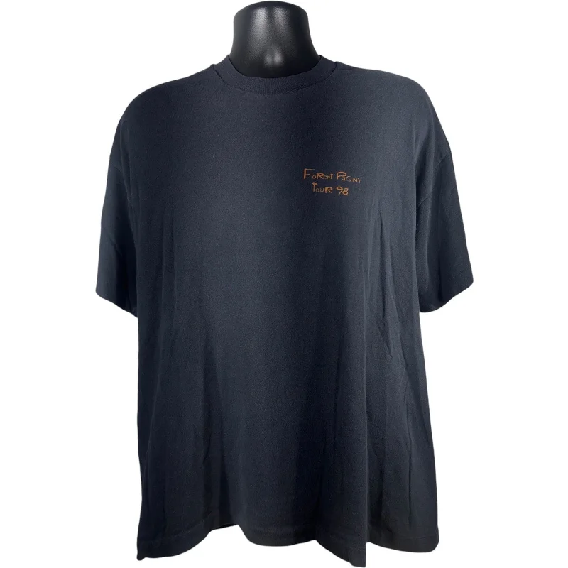 Vintage Florent Pagny Tour Tee 1998 Ribbed Striped Patterned