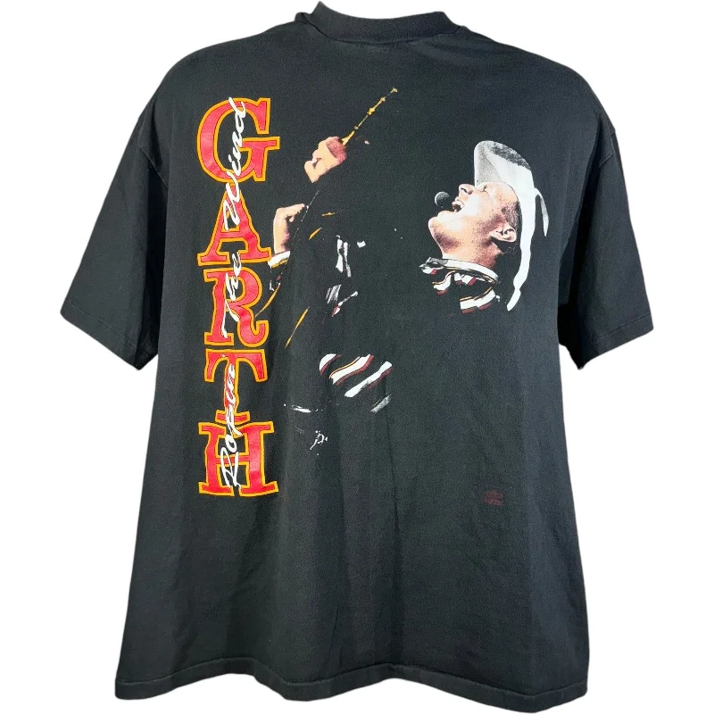 Vintage Garth Brooks "Ropin' The Wind" Tee Terry Blend Velvet Blend Canvas Blend