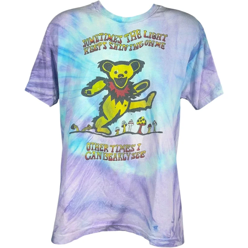 Vintage Grateful Dead The Light Keeps Shining 1993 Tour Tee Striped Floral Plaid