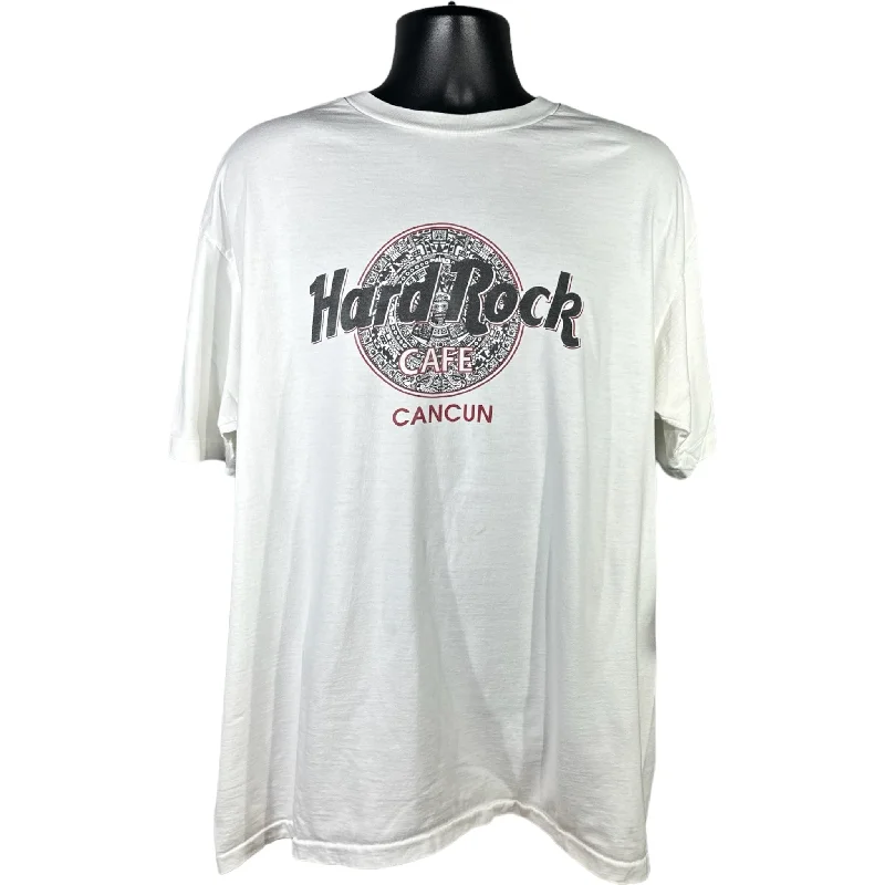 Vintage Hard Rock Cafe Cancun Tee Mesh Blend Leather Blend Suede Blend