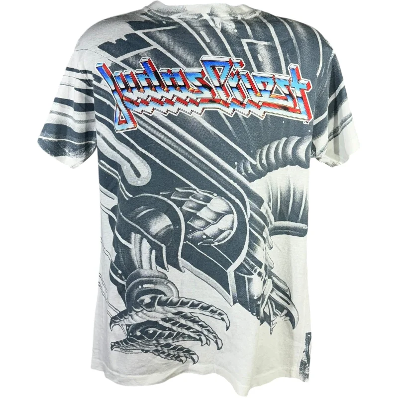 Vintage Judas Priest AOP Band Tee Casual Formal Business