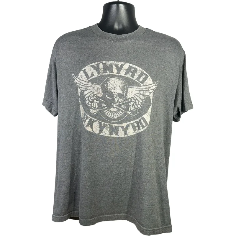 Vintage Lynyrd Skynyrd Tee Beaded Sequined Faux Fur