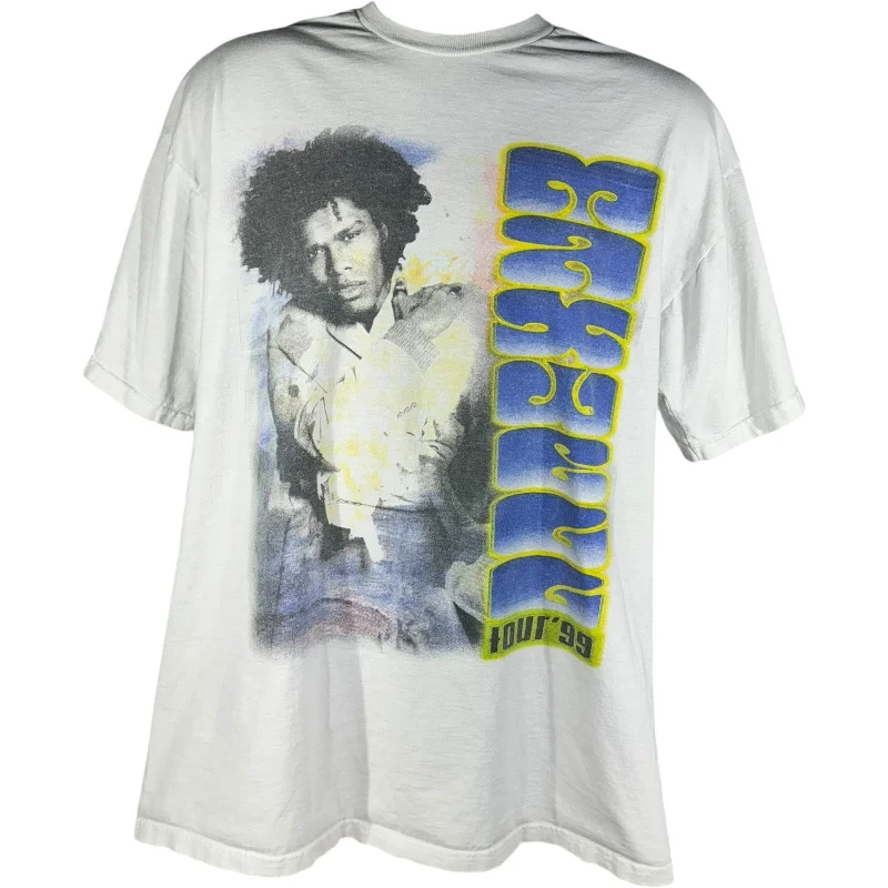 Vintage Maxwell "Tour 99" Tee Graphic T-Shirt Round Neck Polyester